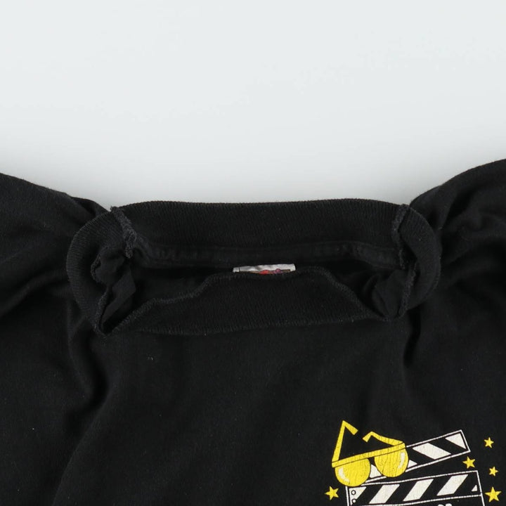 ~2000'S Fruit of the Loom Heavy Cotton Print T-Shirt, Men's XL equivalent. cotton black type Vintage Second Hand