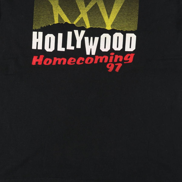 ~2000'S Fruit of the Loom Heavy Cotton Print T-Shirt, Men's XL equivalent. cotton black type Vintage Second Hand