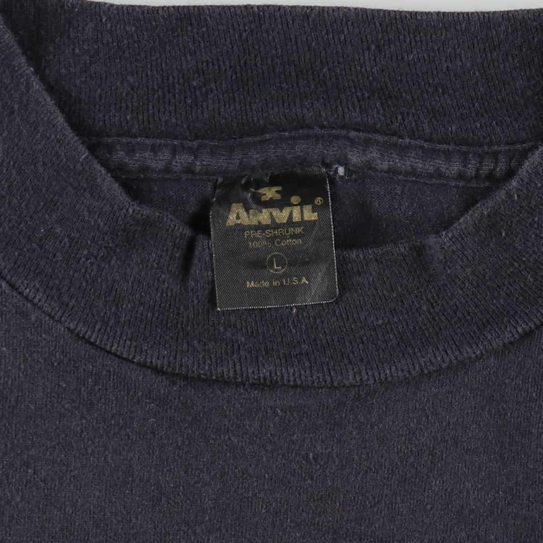 1980'S Anvil, Boston Museum of Fine Arts, Renoir Exhibition Art T-shirt, Made in USA, Men's Size L (approx.), Vintage cotton black type Vintage Second Hand