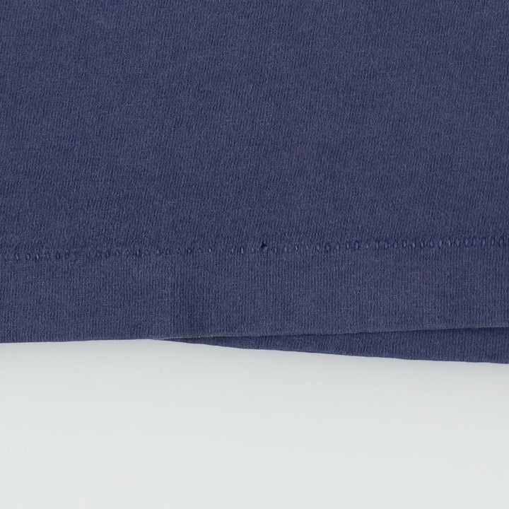 90'S Fruit of the Loom Short-Sleeve Logo T-Shirt, Men's Size L (Equivalent), Vintage cotton navy blue type Vintage Second Hand