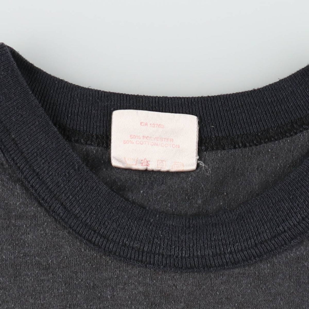 80s-90'S STARCHEK Print T-Shirt, Made in Canada, Men's Size L (approx.), Vintage cotton Charcoal Vintage Second Hand