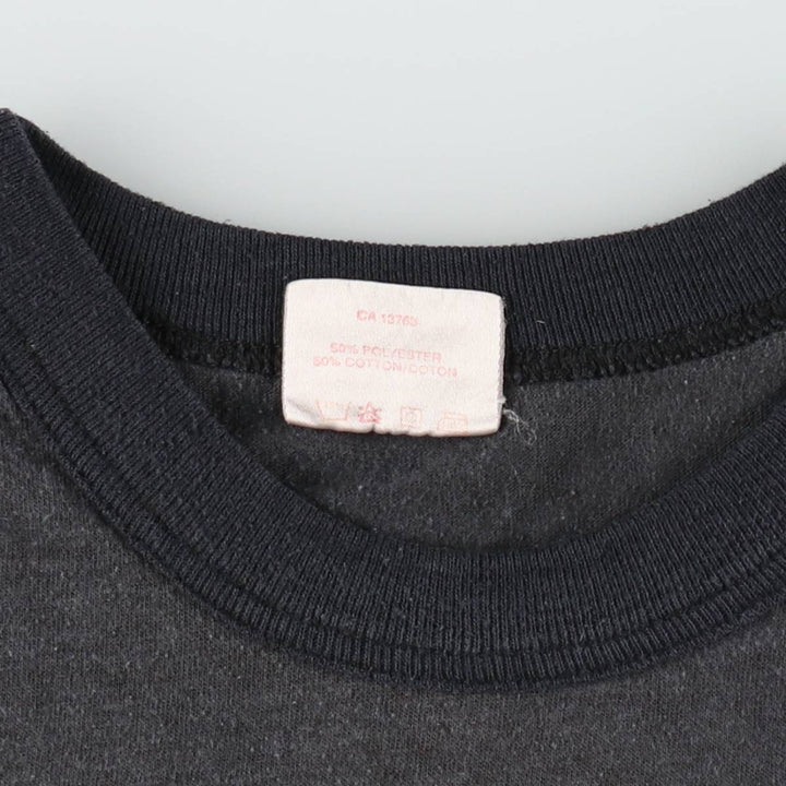 80s-90'S STARCHEK Print T-Shirt, Made in Canada, Men's Size L (approx.), Vintage cotton Charcoal Vintage Second Hand