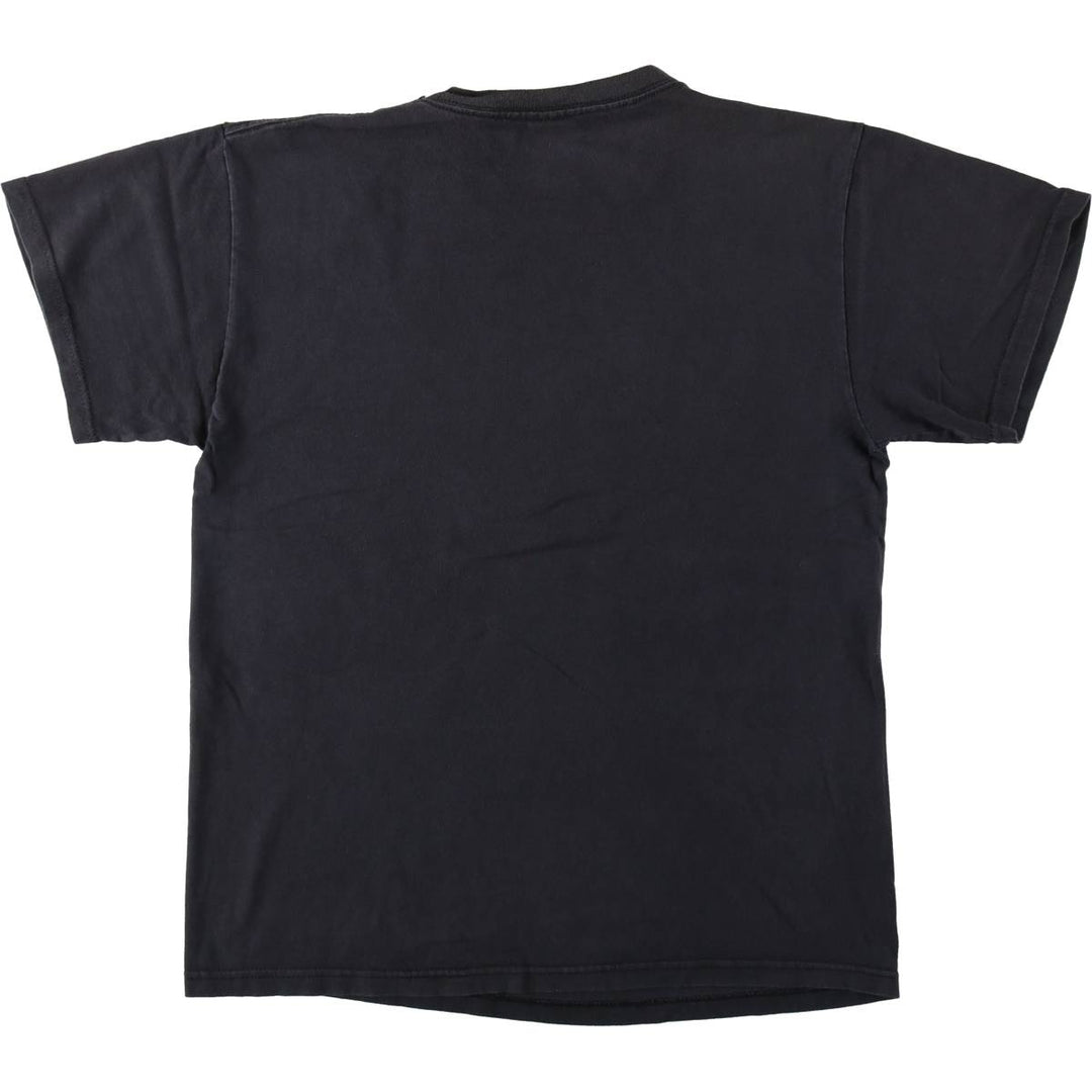 Delta PRO WEIGHT Printed T-Shirt, Men's Size M (equivalent) cotton Charcoal Vintage Second Hand