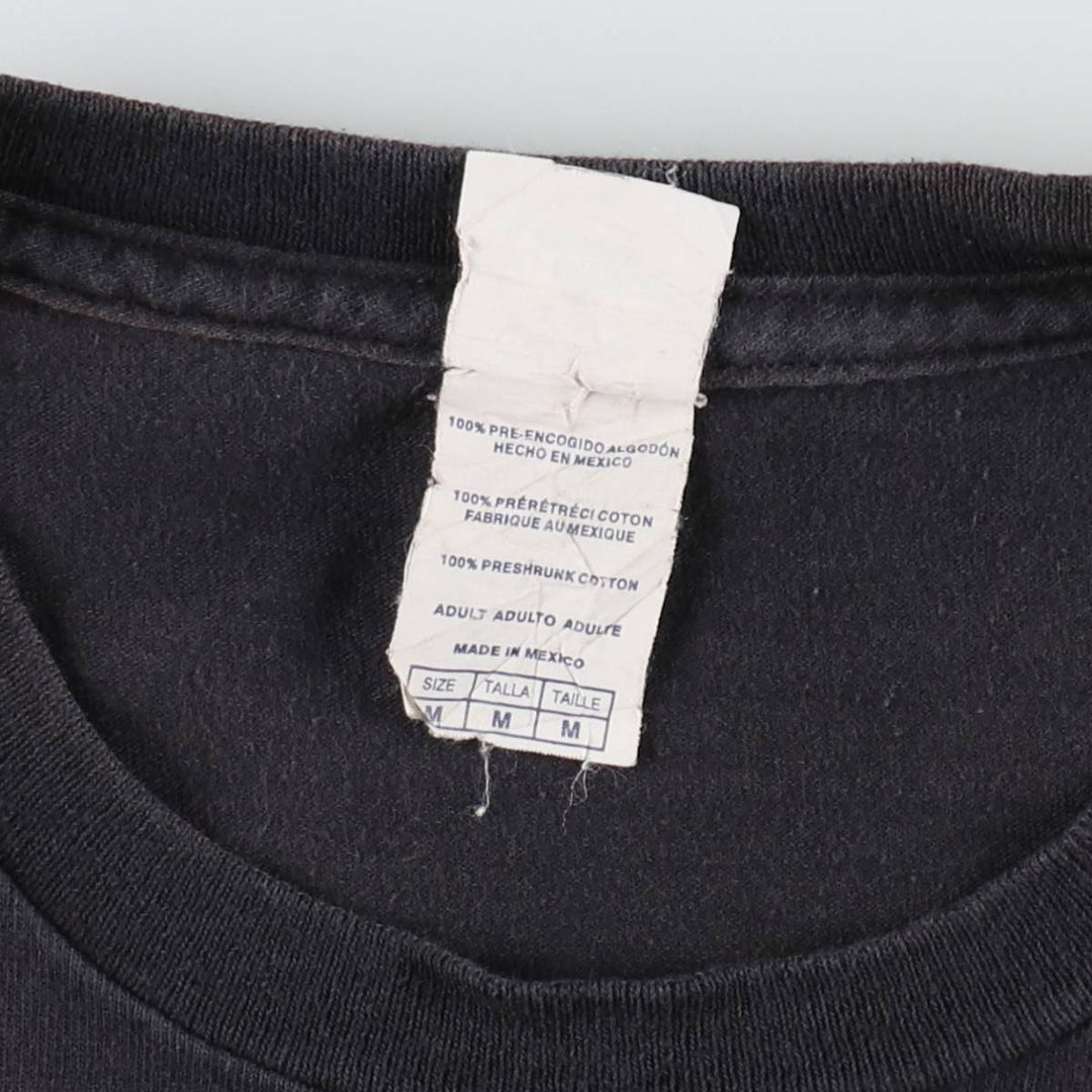 Delta PRO WEIGHT Printed T-Shirt, Men's Size M (equivalent) cotton Charcoal Vintage Second Hand