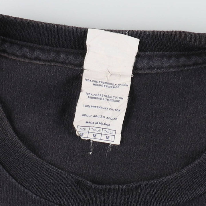 Delta PRO WEIGHT Printed T-Shirt, Men's Size M (equivalent) cotton Charcoal Vintage Second Hand