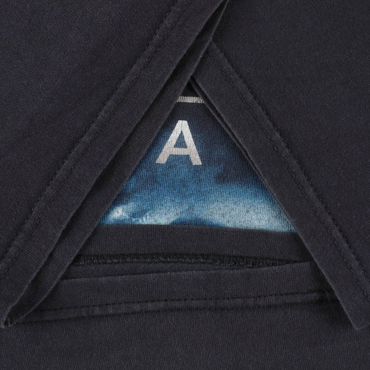Delta PRO WEIGHT Printed T-Shirt, Men's Size M (equivalent) cotton Charcoal Vintage Second Hand