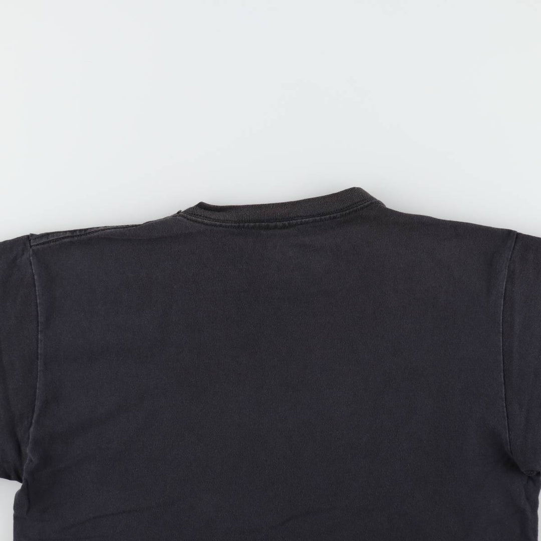 Delta PRO WEIGHT Printed T-Shirt, Men's Size M (equivalent) cotton Charcoal Vintage Second Hand