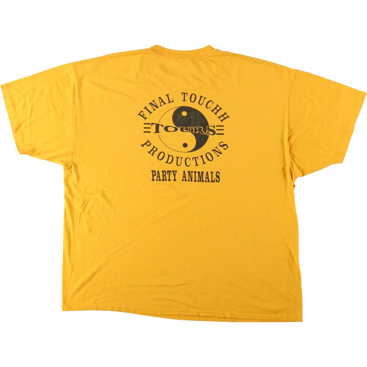 90'S Hanes HEAVYWEIGHT 50 cotton yellow type Vintage Second Hand