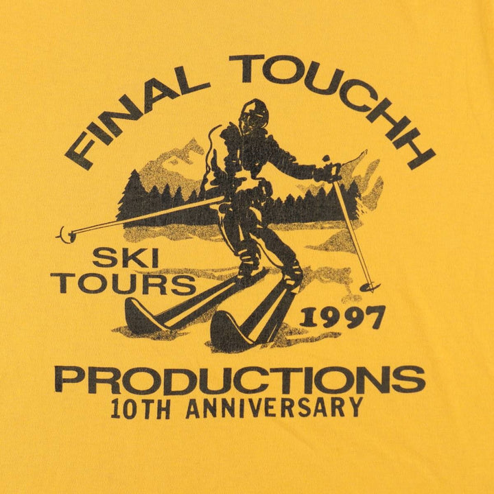 90'S Hanes HEAVYWEIGHT 50 cotton yellow type Vintage Second Hand