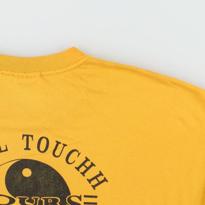90'S Hanes HEAVYWEIGHT 50 cotton yellow type Vintage Second Hand