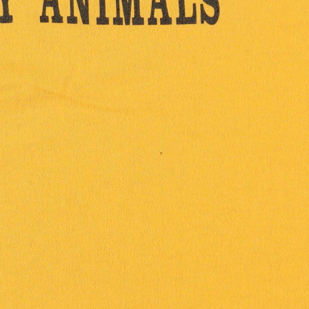 90'S Hanes HEAVYWEIGHT 50 cotton yellow type Vintage Second Hand