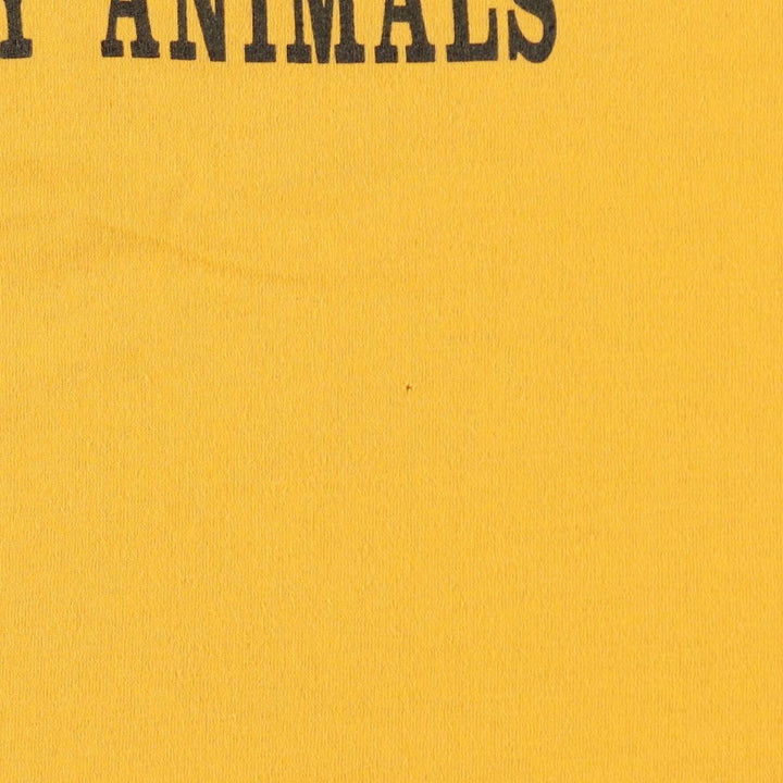 90'S Hanes HEAVYWEIGHT 50 cotton yellow type Vintage Second Hand