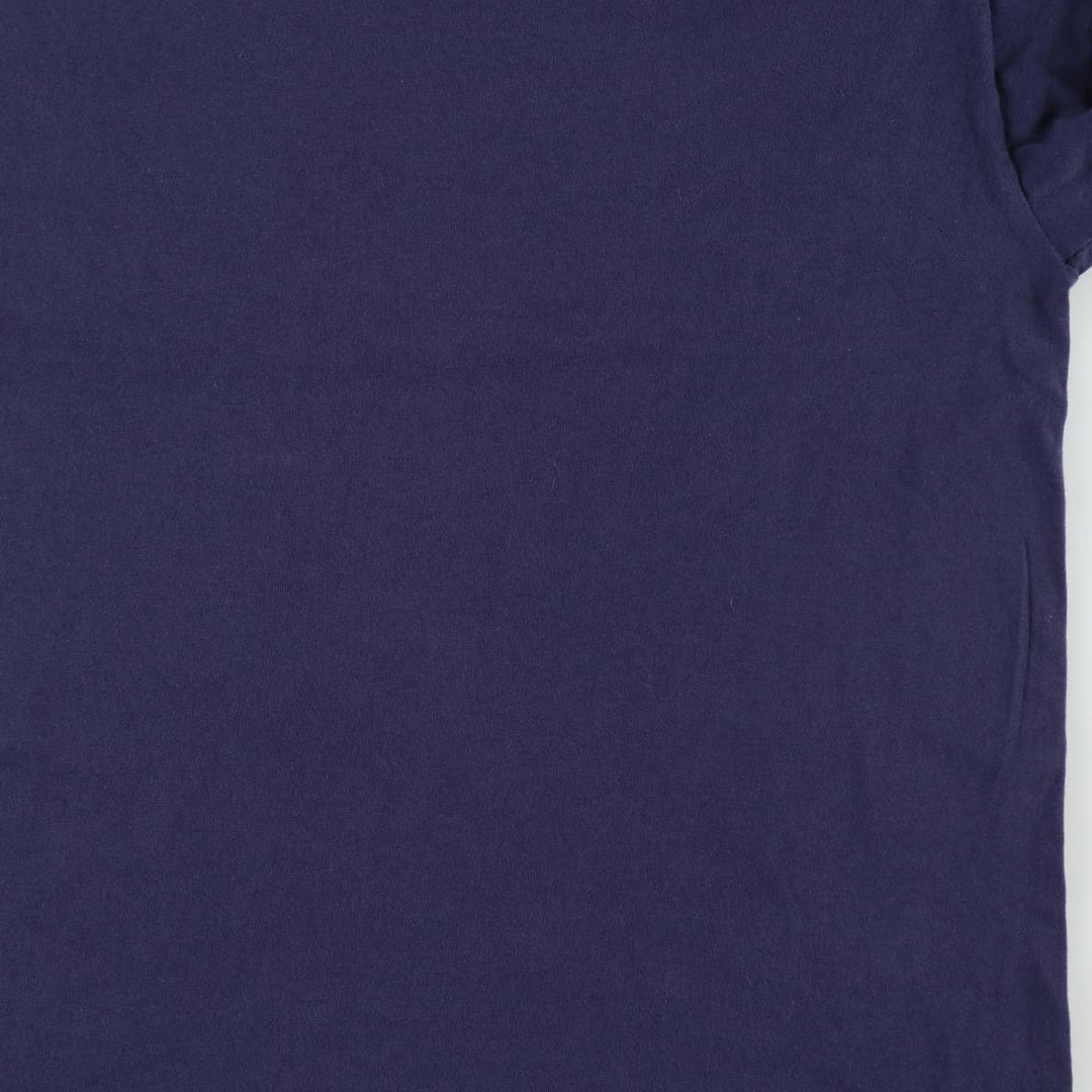 90'S BELTON Print T-Shirt, Made in USA, Men's Size XL (Equivalent), Vintage cotton navy blue type Vintage Second Hand