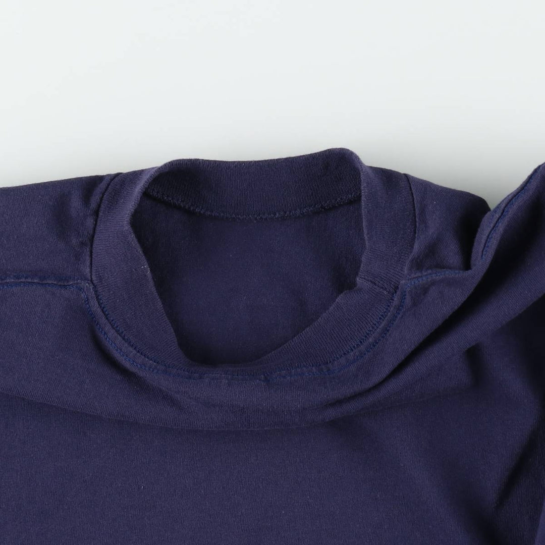 90'S BELTON Print T-Shirt, Made in USA, Men's Size XL (Equivalent), Vintage cotton navy blue type Vintage Second Hand