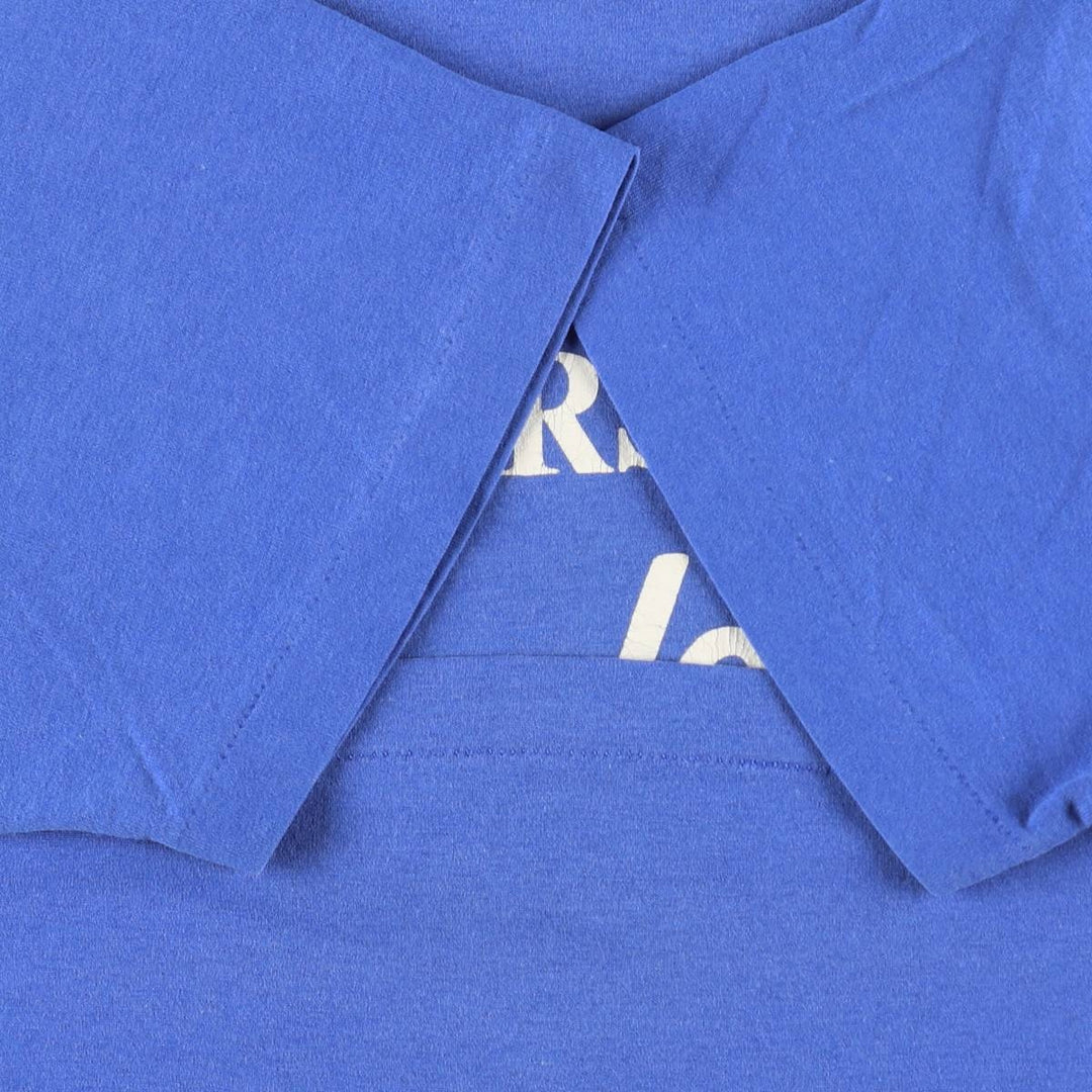 80'S Hanes Dodgers Bakersfield Dodgers sports print T-shirt, men's size L (approx.), vintage. cotton blue type Vintage Second Hand