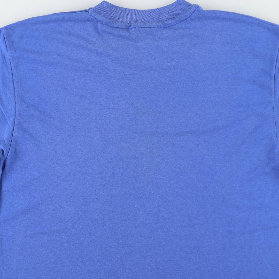 80'S Hanes Dodgers Bakersfield Dodgers sports print T-shirt, men's size L (approx.), vintage. cotton blue type Vintage Second Hand