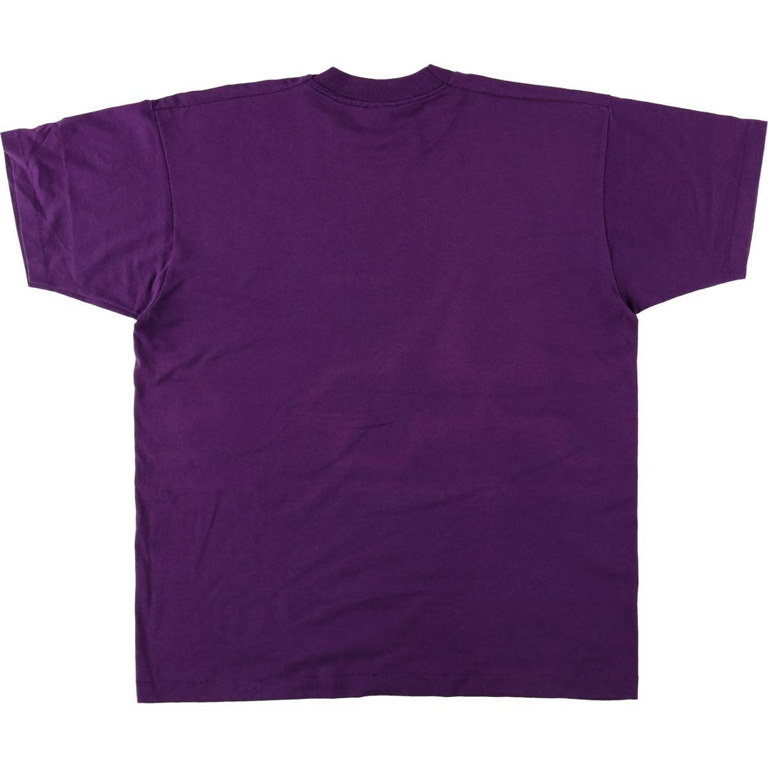 90'S Fruit of the Loom Easter Print T-Shirt, Made in USA, Men's XL equivalent, Vintage cotton purple type Vintage Second Hand