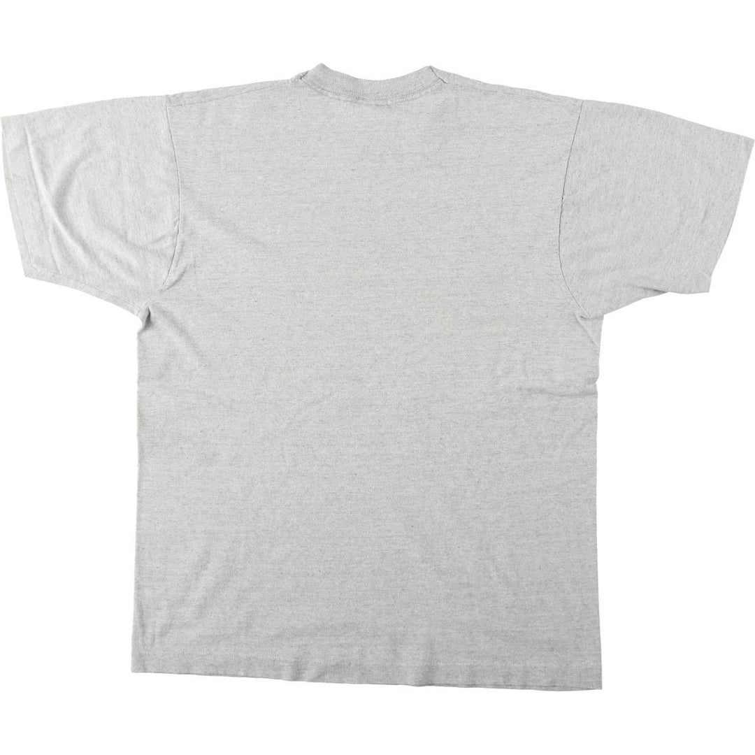 90'S Fruit of the Loom printed T-shirt, made in the USA, men's size L, vintage cotton gray type Vintage Second Hand