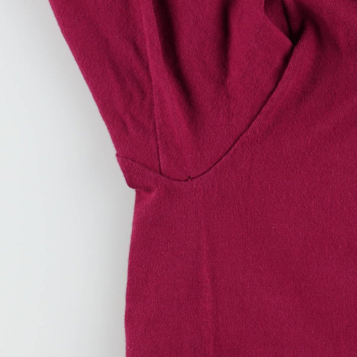 90s-00'S Hanes Heavyweight Printed T-Shirt, Men's Size XL (approx.) cotton burgundy type Vintage Second Hand