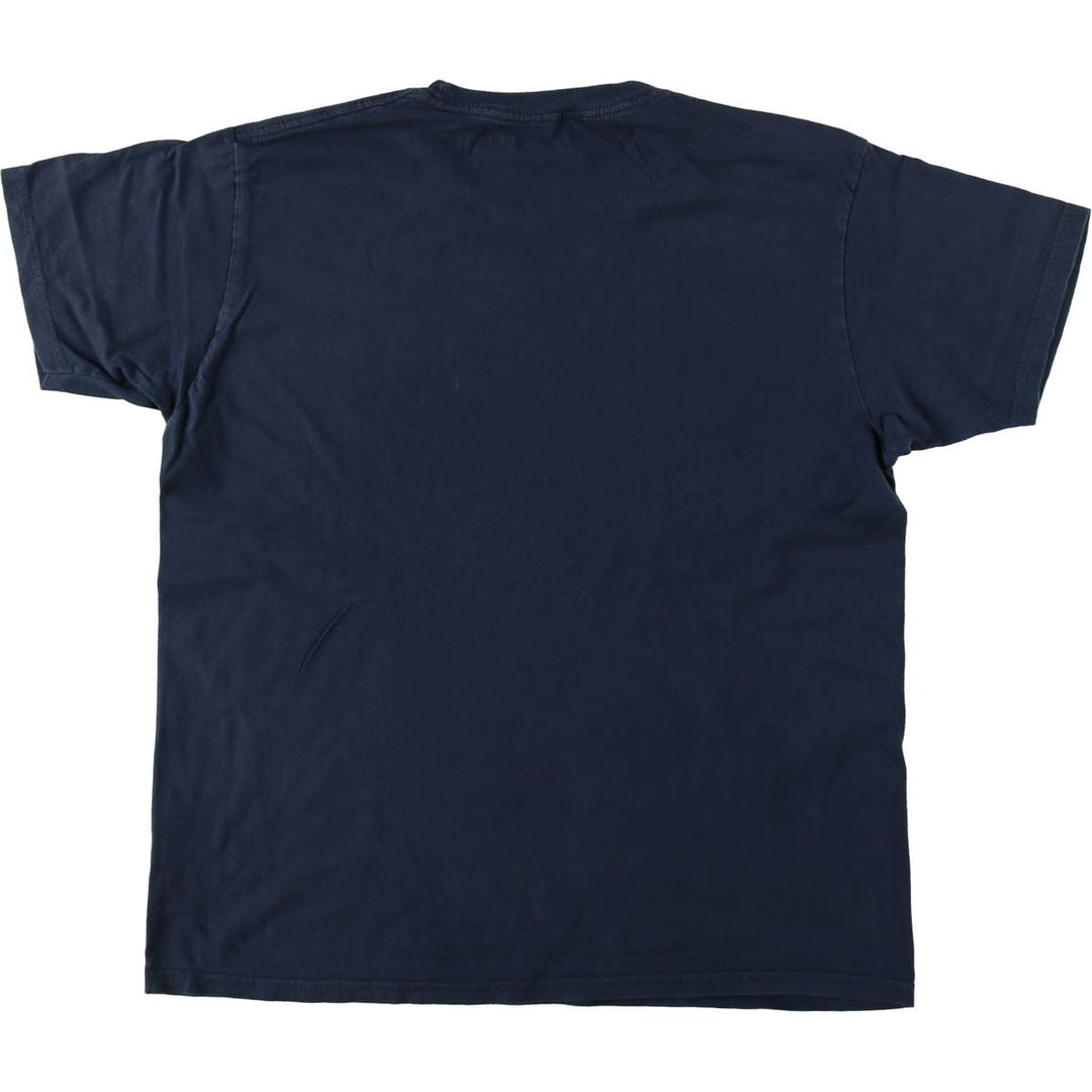 HEADLINE GALILEO GALILEI Galileo Galilei Great Figure T-shirt Men's L equivalent cotton navy blue type Vintage Second Hand