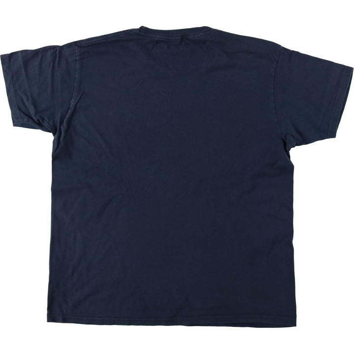 HEADLINE GALILEO GALILEI Galileo Galilei Great Figure T-shirt Men's L equivalent cotton navy blue type Vintage Second Hand
