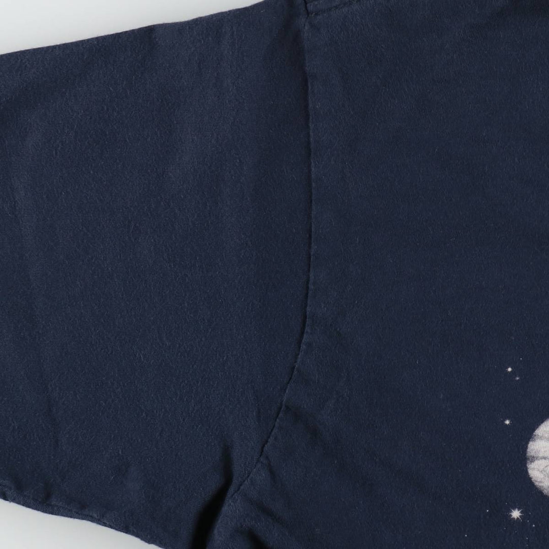 HEADLINE GALILEO GALILEI Galileo Galilei Great Figure T-shirt Men's L equivalent cotton navy blue type Vintage Second Hand