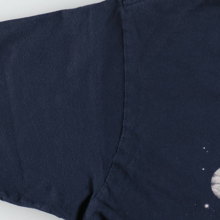 HEADLINE GALILEO GALILEI Galileo Galilei Great Figure T-shirt Men's L equivalent cotton navy blue type Vintage Second Hand