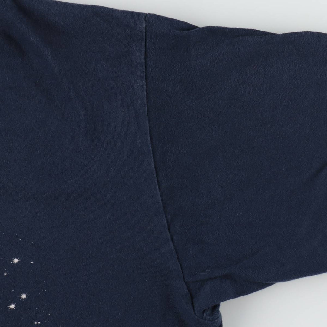 HEADLINE GALILEO GALILEI Galileo Galilei Great Figure T-shirt Men's L equivalent cotton navy blue type Vintage Second Hand