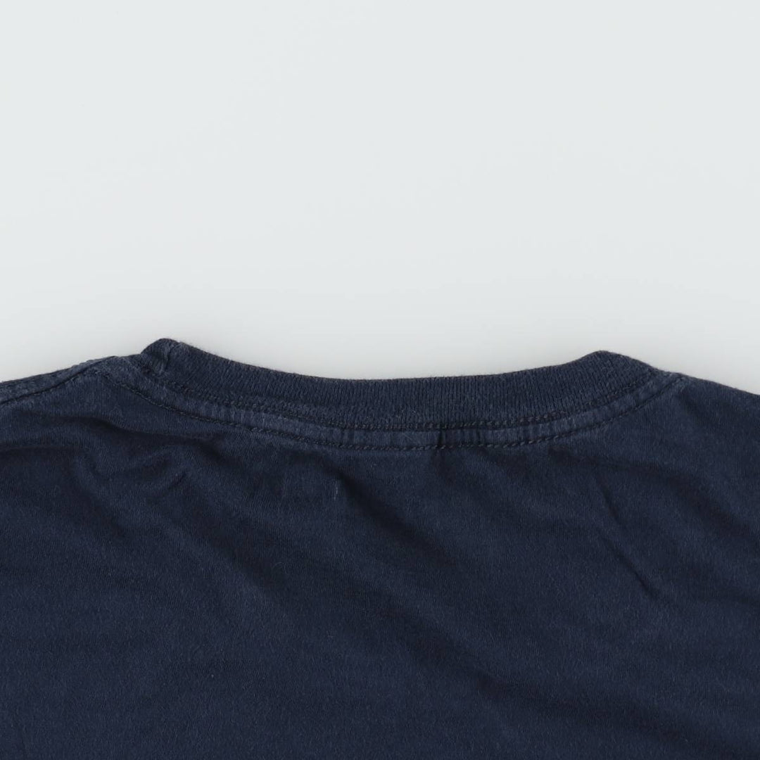 HEADLINE GALILEO GALILEI Galileo Galilei Great Figure T-shirt Men's L equivalent cotton navy blue type Vintage Second Hand