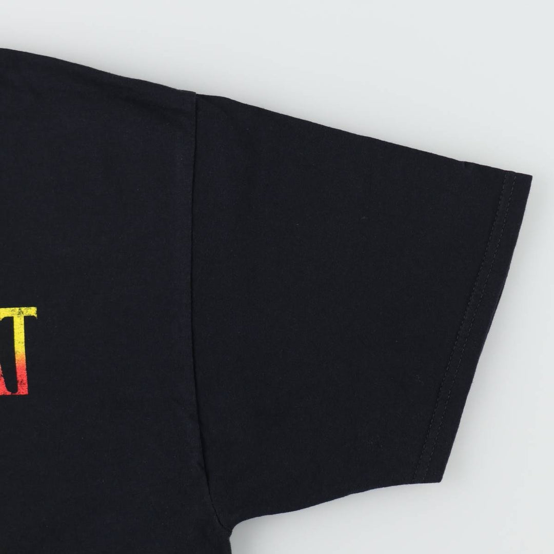 MORTAL KOMBAT game print T-shirt, men's size L (approx.) cotton black type Vintage Second Hand