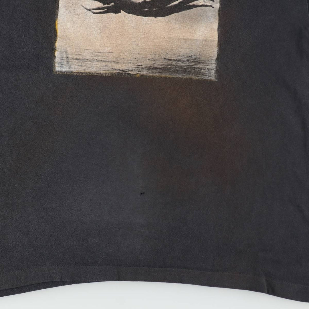 ~90'S Photo T-shirt, Men's Size M (approx.), Vintage unclear black type Vintage Second Hand