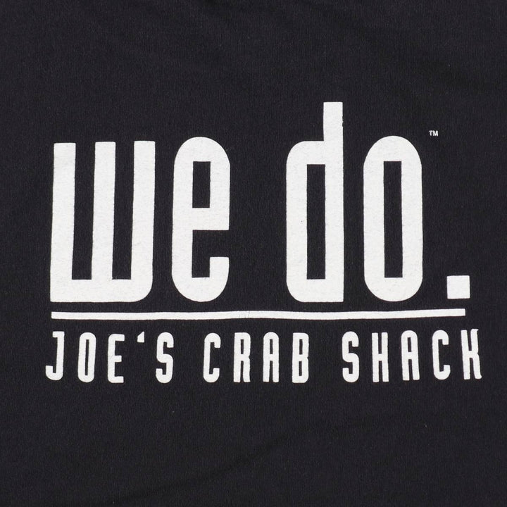 JOE'S STUFF parody print T-shirt, men's size XL. cotton black type Vintage Second Hand