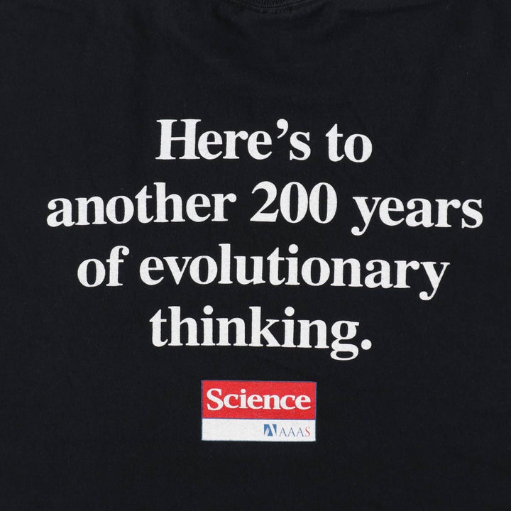 Gildan Charles Darwin Parody T-Shirt, Men's Size XL (approx.) cotton black type Vintage Second Hand