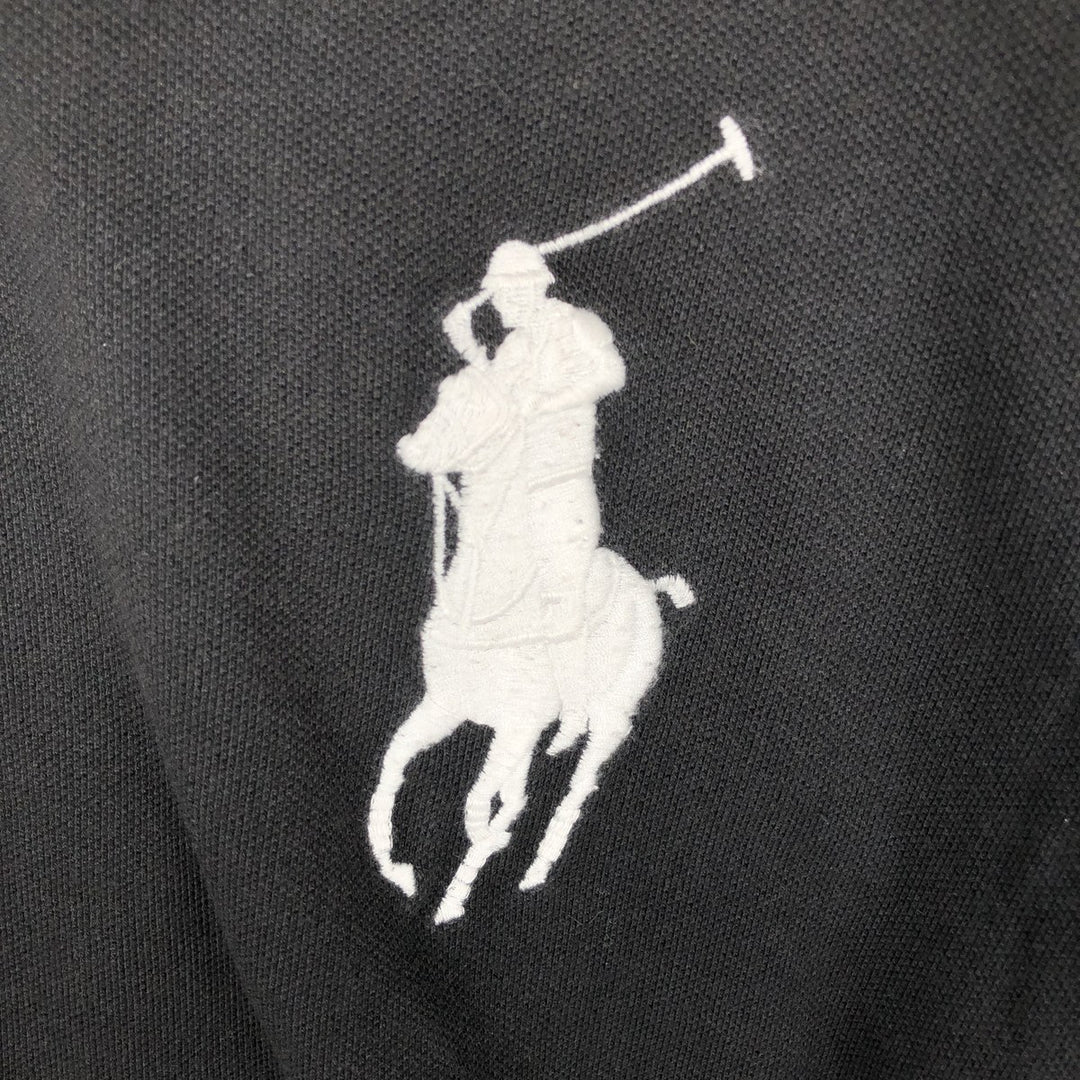 Ralph Lauren POLO RALPH LAUREN CUSTOM SLIM FIT Big Pony Short Sleeve Polo Shirt Men's L cotton black type Vintage Second Hand