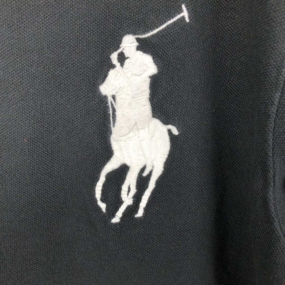 Ralph Lauren POLO RALPH LAUREN CUSTOM FIT Big Pony Short Sleeve Polo Shirt Men's XL cotton black type Vintage Second Hand