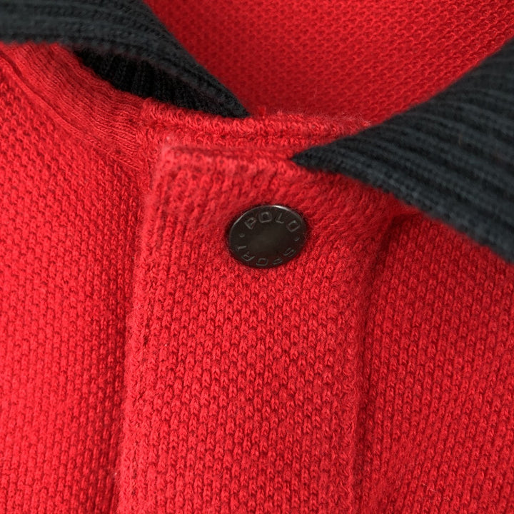 Ralph Lauren POLO by Ralph Lauren short sleeve polo shirt, men's size L cotton red type Vintage Second Hand