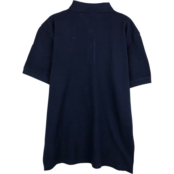 Brooks Brothers 1818 Stars and Stripes Eagle Pattern Short-Sleeve Polo Shirt, Men's Size XL (approx.) cotton navy blue type Vintage Second Hand