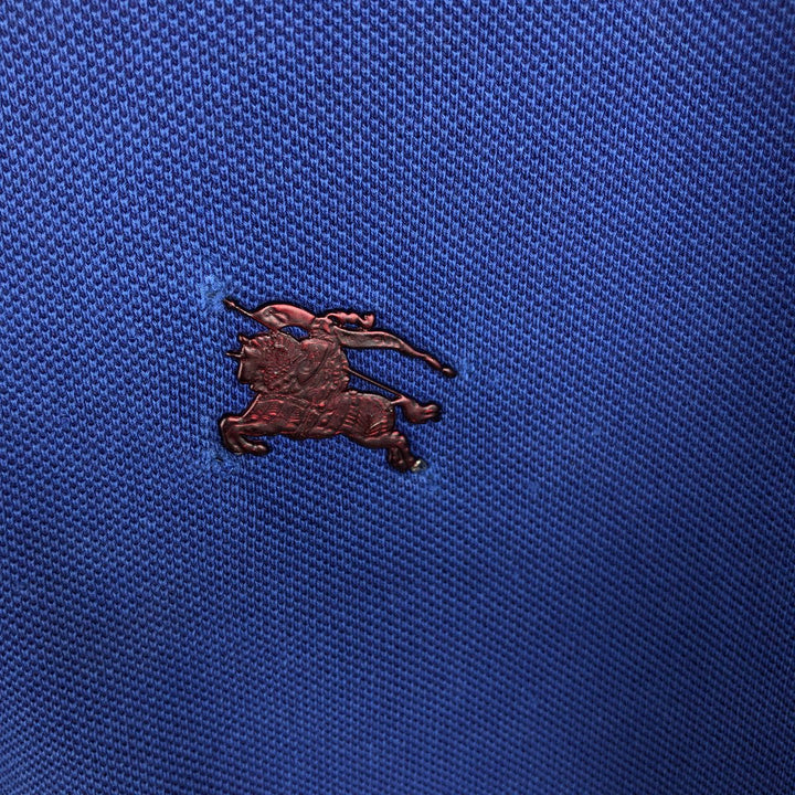 Burberry's BRIT Short-Sleeve Polo Shirt, Men's Size S (approx.) cotton blue type Vintage Second Hand