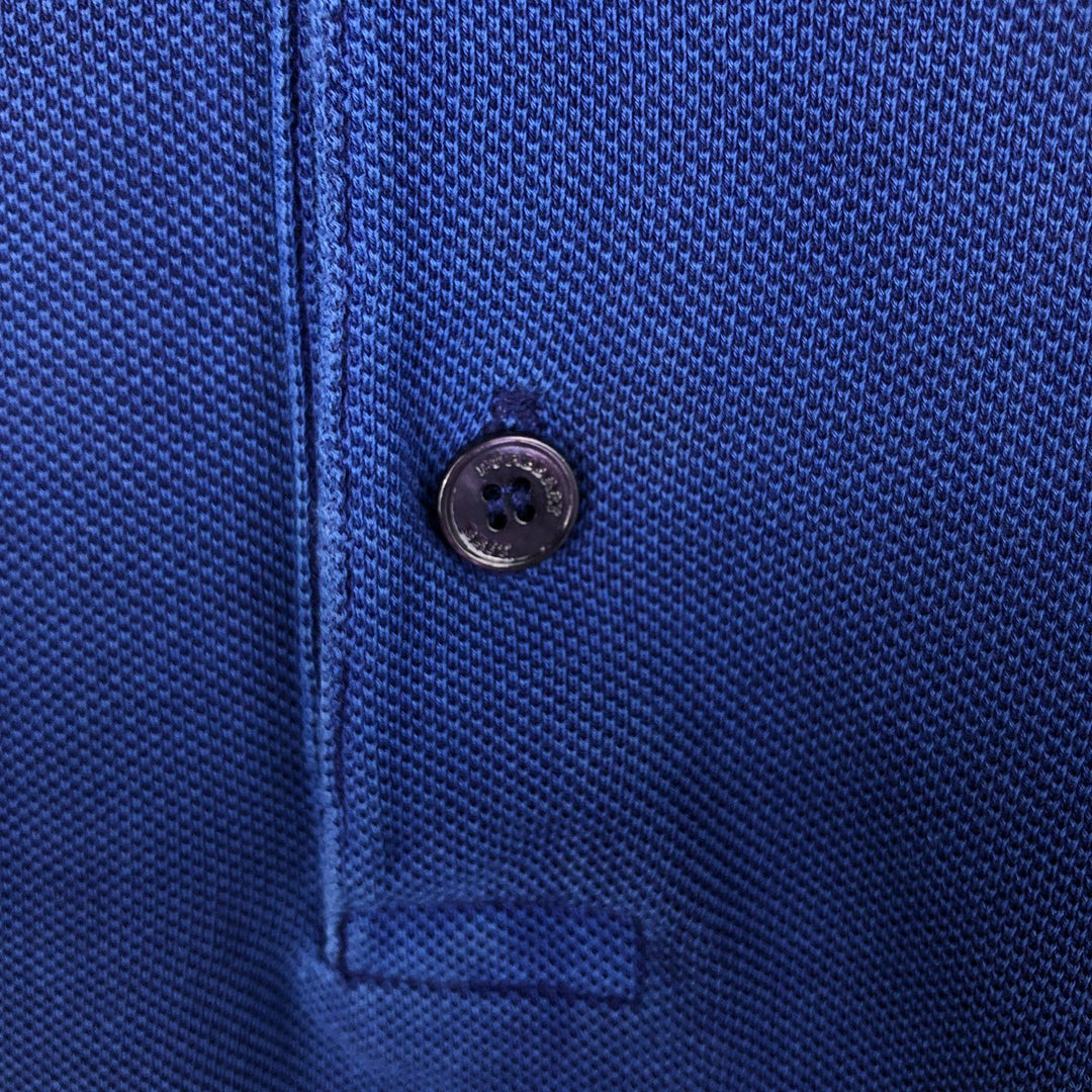 Burberry's BRIT Short-Sleeve Polo Shirt, Men's Size S (approx.) cotton blue type Vintage Second Hand