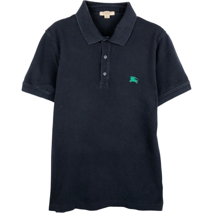 Burberry's BRIT Short-Sleeve Polo Shirt, Men's Size S (approx.) cotton black type Vintage Second Hand