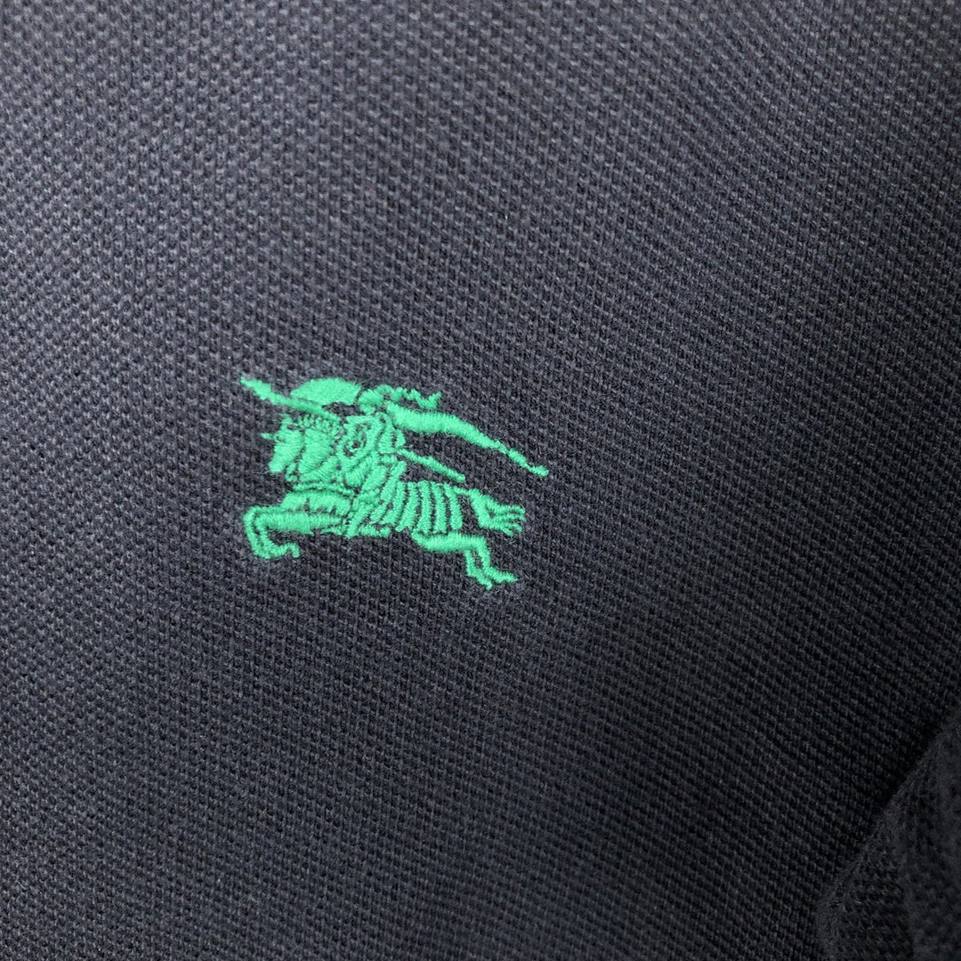 Burberry's BRIT Short-Sleeve Polo Shirt, Men's Size S (approx.) cotton black type Vintage Second Hand