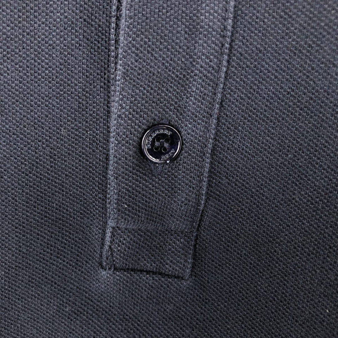 Burberry's BRIT Short-Sleeve Polo Shirt, Men's Size S (approx.) cotton black type Vintage Second Hand