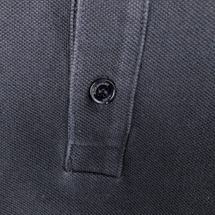 Burberry's BRIT Short-Sleeve Polo Shirt, Men's Size S (approx.) cotton black type Vintage Second Hand