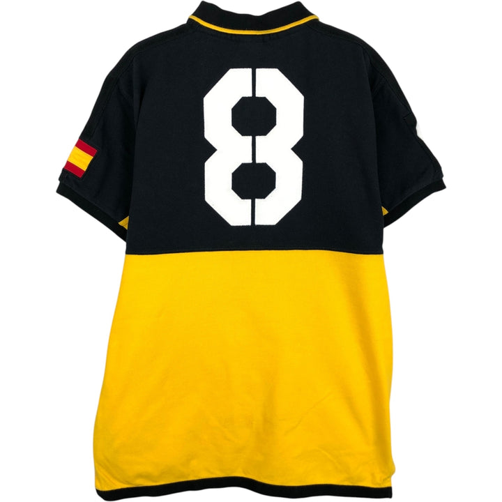 Ralph Lauren POLO by Ralph Lauren CUSTOM FIT Big Pony Short Sleeve Polo Shirt Men's L size cotton black type Vintage Second Hand