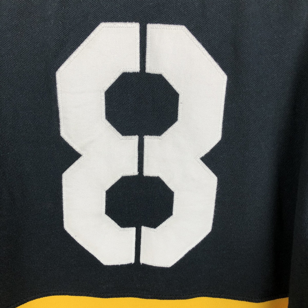 Ralph Lauren POLO by Ralph Lauren CUSTOM FIT Big Pony Short Sleeve Polo Shirt Men's L size cotton black type Vintage Second Hand