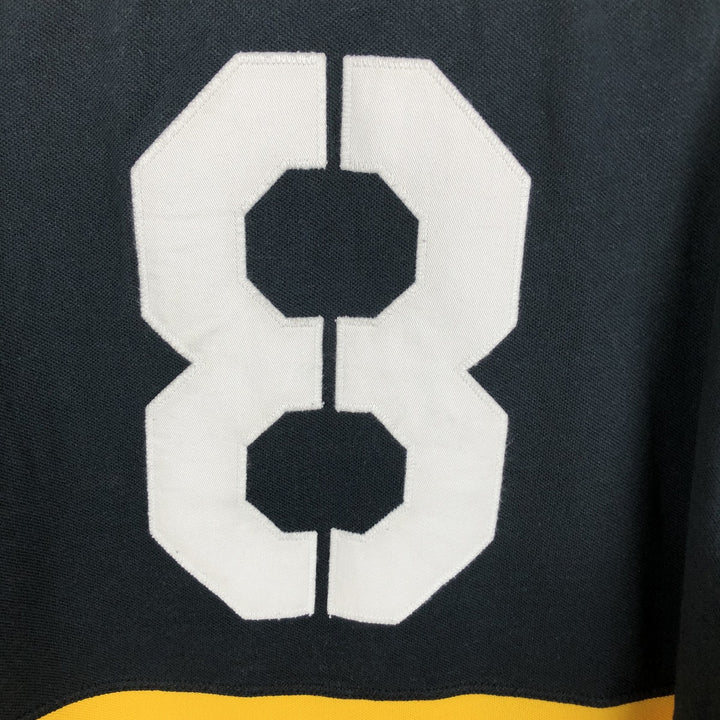 Ralph Lauren POLO by Ralph Lauren CUSTOM FIT Big Pony Short Sleeve Polo Shirt Men's L size cotton black type Vintage Second Hand