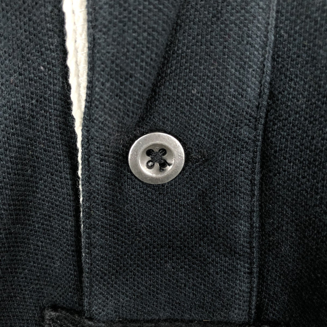 Ralph Lauren POLO by Ralph Lauren CUSTOM FIT Big Pony Short Sleeve Polo Shirt Men's L size cotton black type Vintage Second Hand