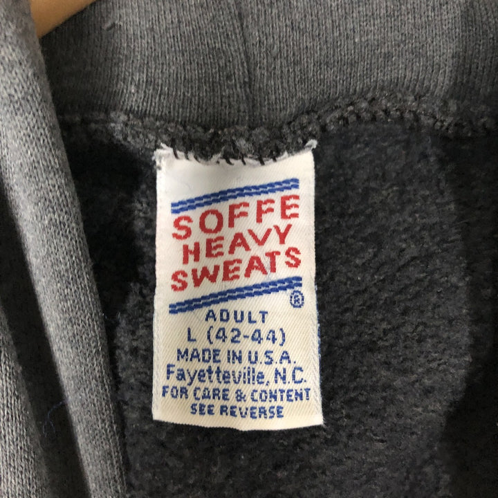 90'S Sofie College Sweatshirt Pullover Hoodie, Made in USA, Men's Size L (Equivalent), Vintage cotton gray type Vintage Second Hand