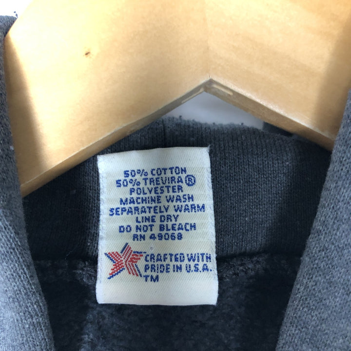 90'S Sofie College Sweatshirt Pullover Hoodie, Made in USA, Men's Size L (Equivalent), Vintage cotton gray type Vintage Second Hand