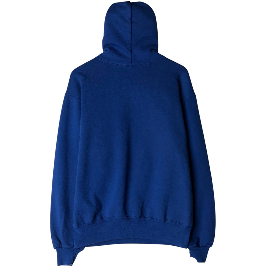 80s-90'S Russell MLB New York Mets sweatshirt pullover hoodie, Made in USA, Men's size L equivalent, Vintage cotton blue type Vintage Second Hand